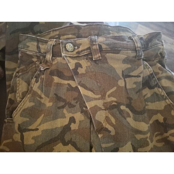 R13 X-Over Jeans In Camo Mid-Rise Sz 24 Grunge R13WM0035-15 (B - Picture 11 of 11